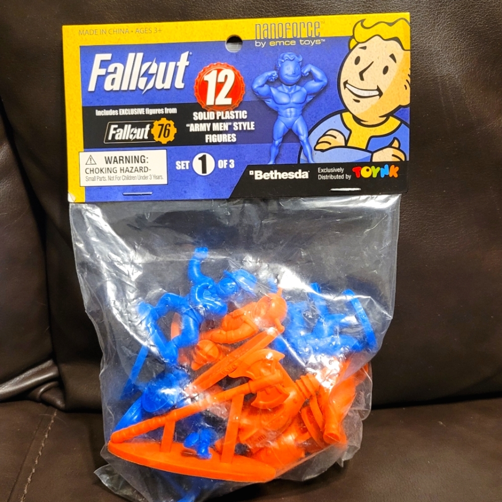 Fallout 76 exclusive "Army men" style action figures.